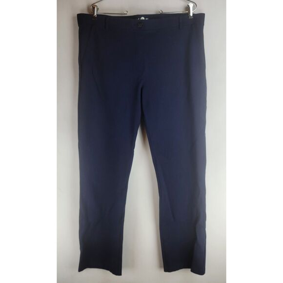 Betabrand Womens Size 2XL Petite Navy Blue Rayon Nylon Spandex Pants - Picture 1 of 11